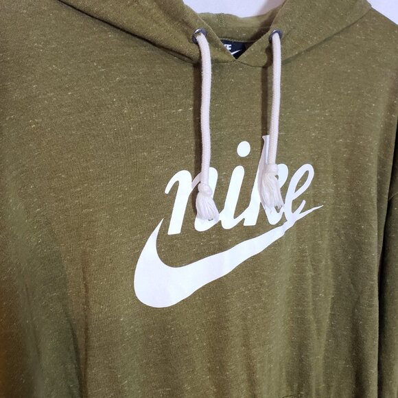 Nike size XL lightweight olive green hooded sweater - Picture 2 of 7